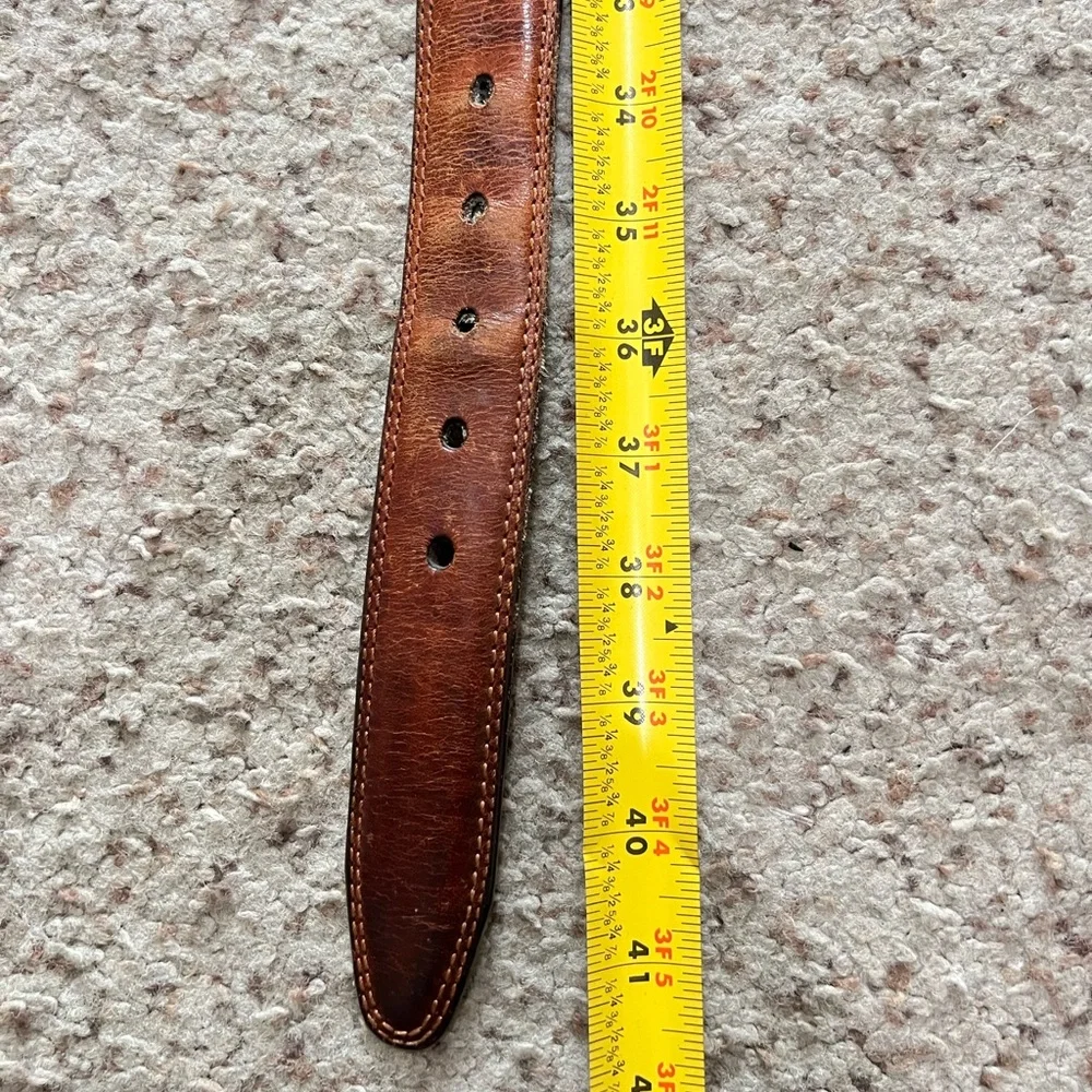 Fossil brown distressed Leather‎ Belt Mens Medium l Work Rugged Utility IGrunge